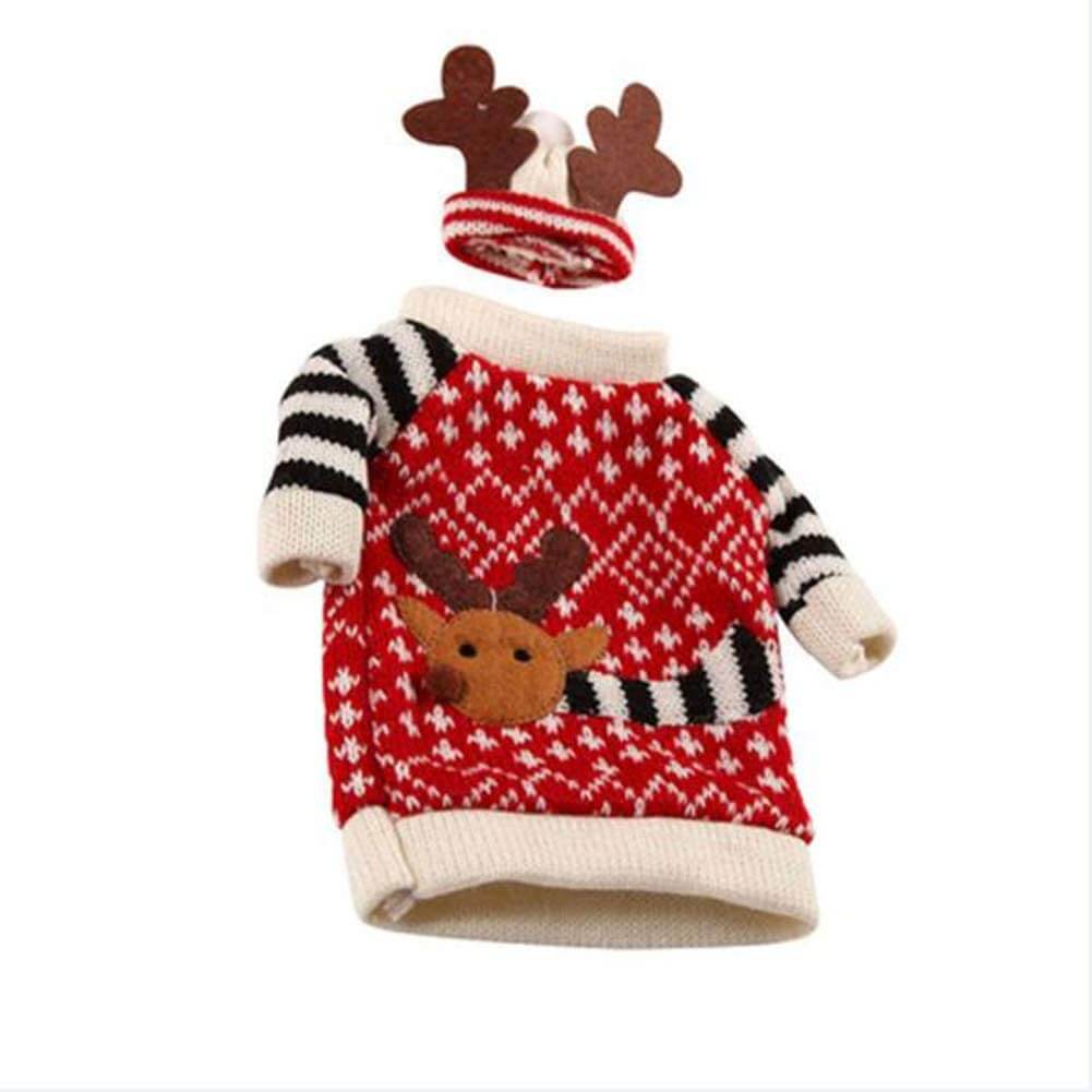 christmas themed bottle sweater