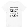 Work At Home Mums Run on Caffeine, Chaos and Cuddles T-Shirt - Image 4