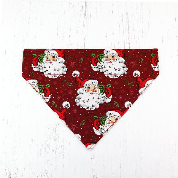 christmas themed bandana for a dog or cat