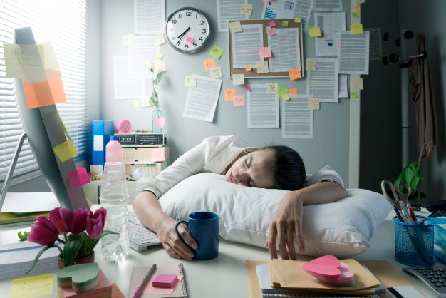 how to stop waking up tired when working from home